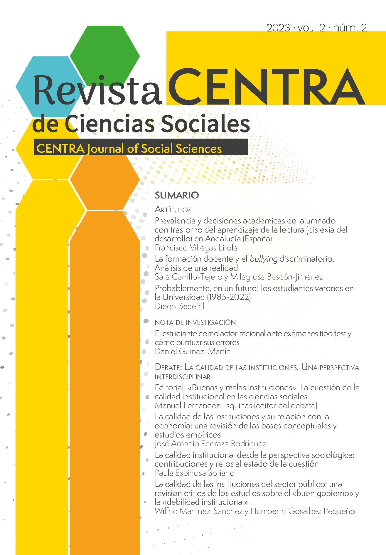 					View Vol. 2 No. 2 (2023): CENTRA Journal of Social Sciences
				
